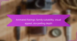 Animated Ratings: family suitability, visual appeal, storytelling depth