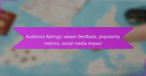 Audience Ratings: viewer feedback, popularity metrics, social media impact
